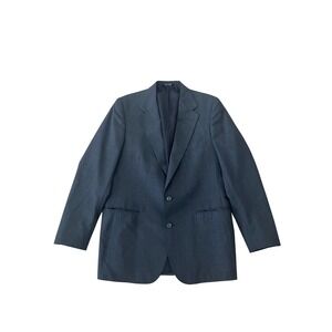 Polo University Club by Ralph Lauren Men's Grey Plaid Suit‎ Jacket Blazer 40R